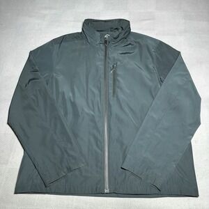 Tumi T-Tech Jacket Mens Size XL Full Zip Windbreaker Iridescent Dark Green